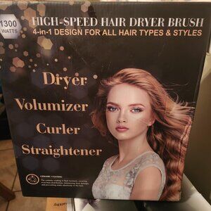 Hair Dryer Brush with Diffuser Blow Dryer Round Brush 4 in 1 Hot Hair Brush/Comb